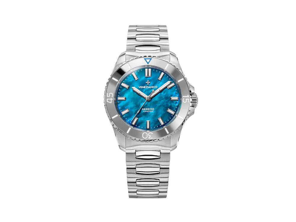 Venezianico Nereide Tungsteno Automatik Uhr, 39 mm, Blau, 3121541C