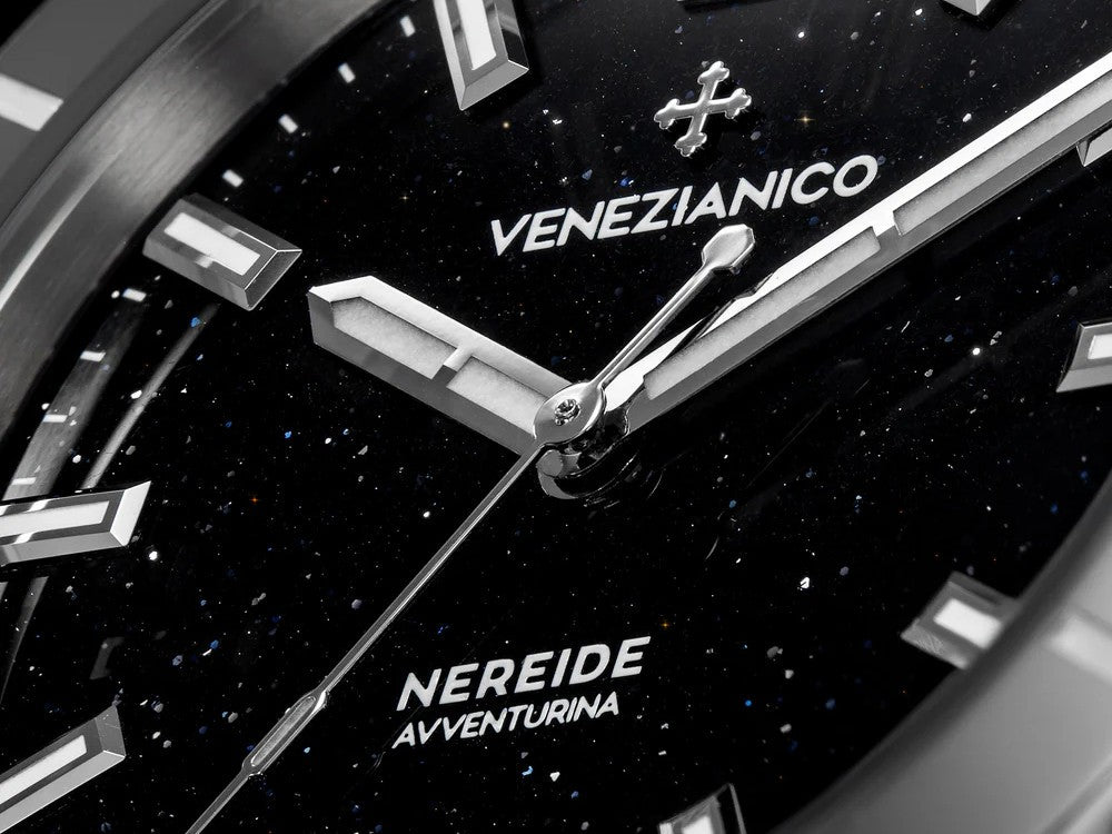 Venezianico Nereide Avventurina Nera Automatik Uhr, 39 mm, Schwarz, 3121550C