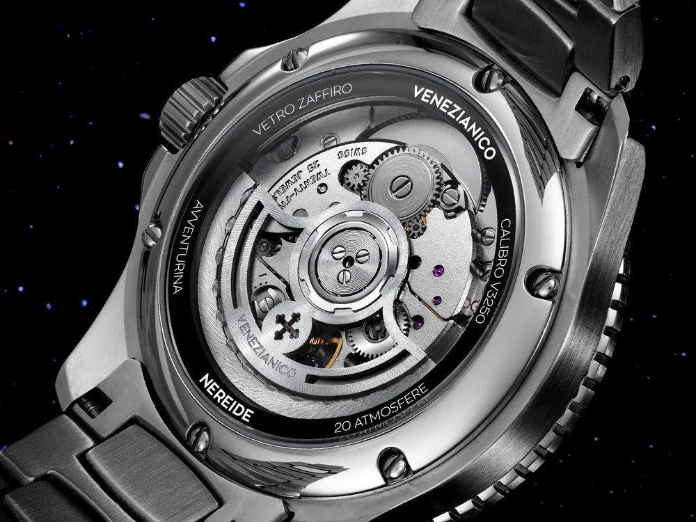 Venezianico Nereide Avventurina Nera Automatik Uhr, 39 mm, Schwarz, 3121550C