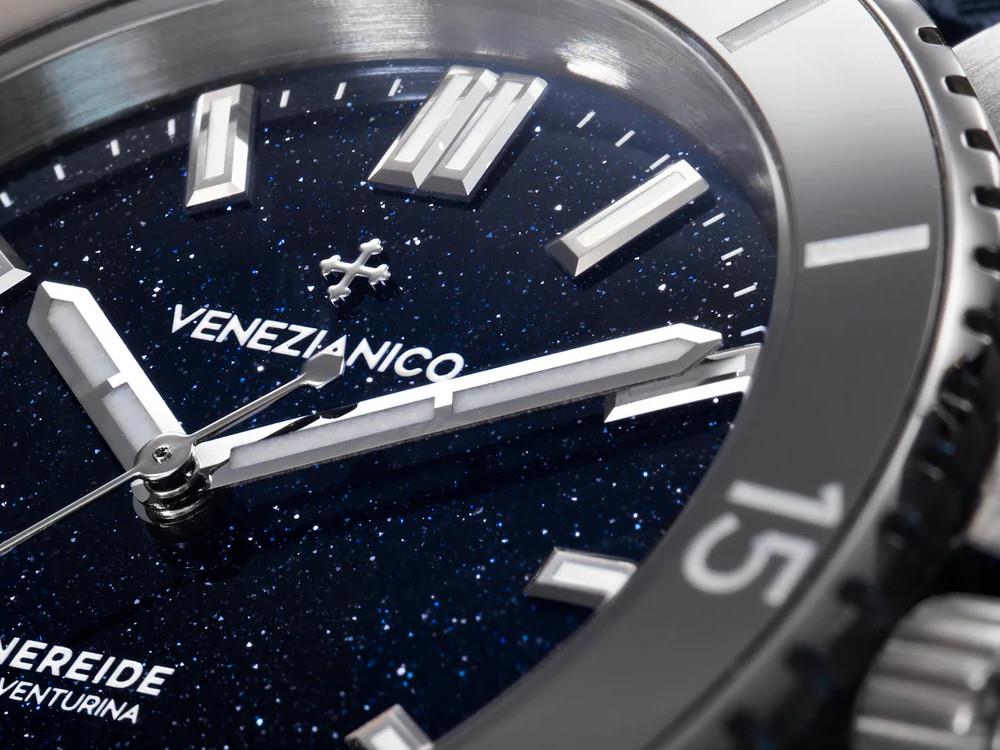 Venezianico Nereide Avventurina Automatik Uhr 39 mm, Blau, 3121551