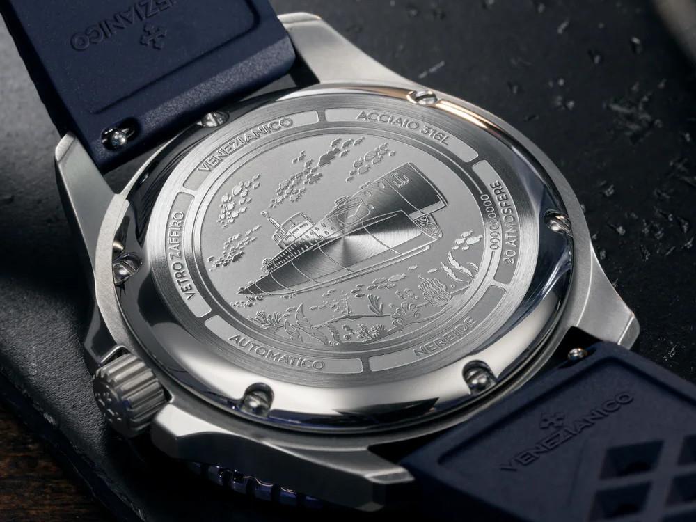 Venezianico Nereide Avventurina Automatik Uhr 39 mm, Blau, 3121551