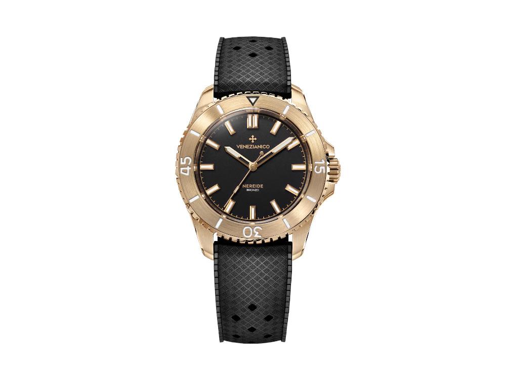 Venezianico Nereide Bronzo Automatik Uhr 39 mm, Schwarz, 3121555