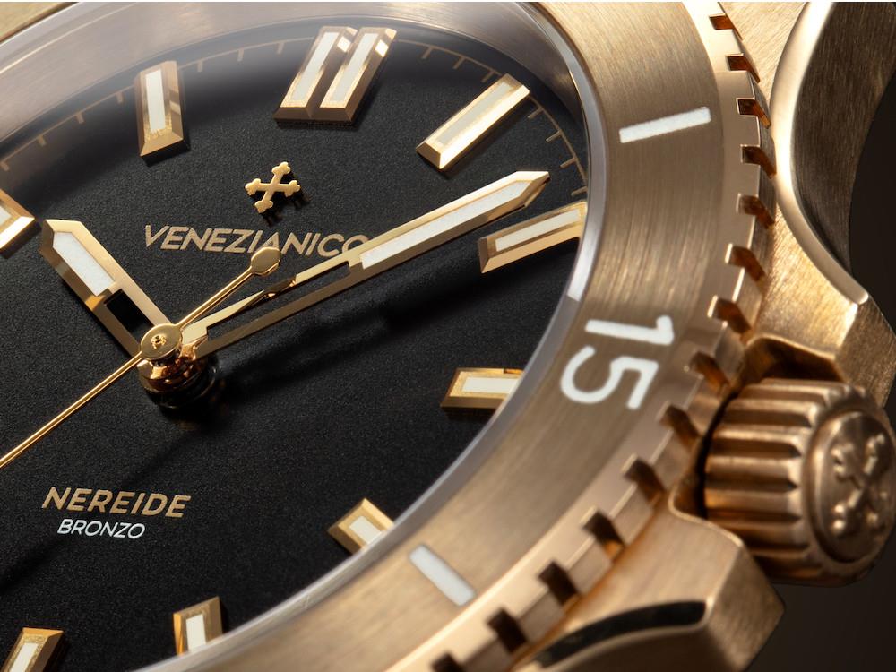 Venezianico Nereide Bronzo Automatik Uhr 39 mm, Schwarz, 3121555
