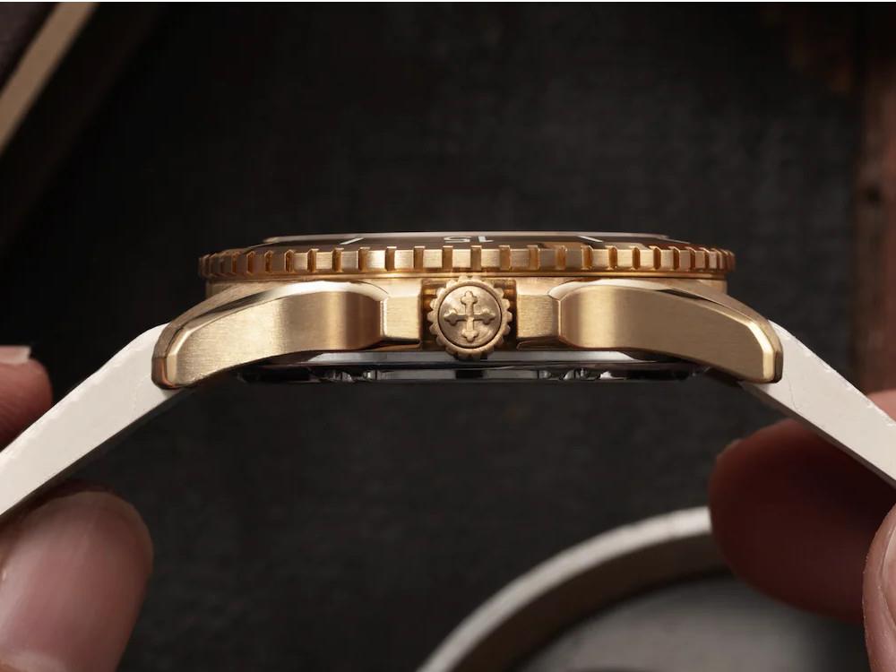 Venezianico Nereide Bronzo Automatik Uhr 39 mm, Weiss, 3121556