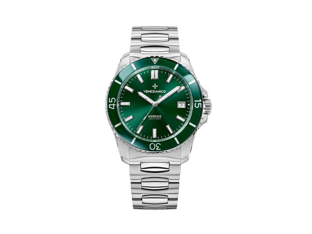 Venezianico Nereide Automatik Uhr, 42 mm, Grün, 3321511C