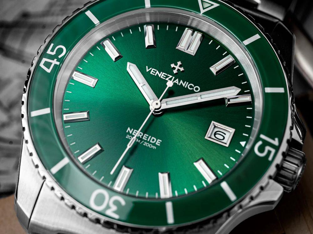 Venezianico Nereide Automatik Uhr, 42 mm, Grün, 3321511C
