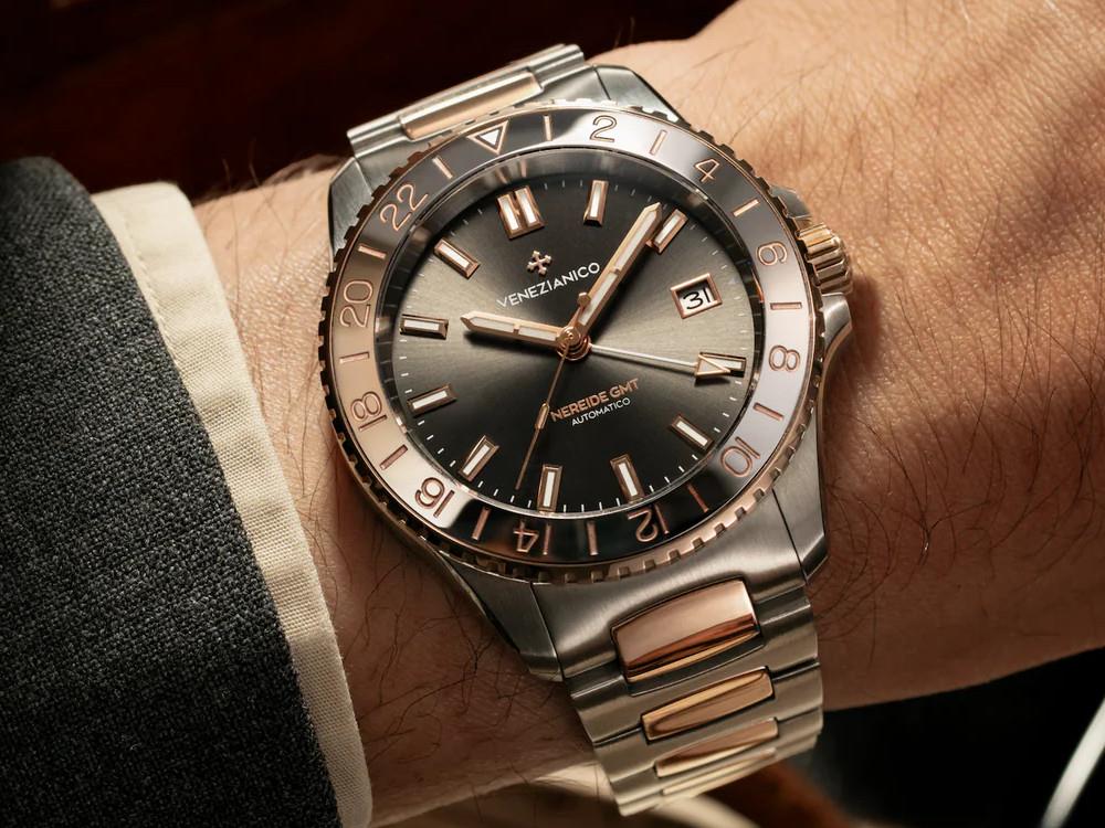 Venezianico GMT Grand Tour Nereide Automatik Uhr, 39 mm, 3521510C