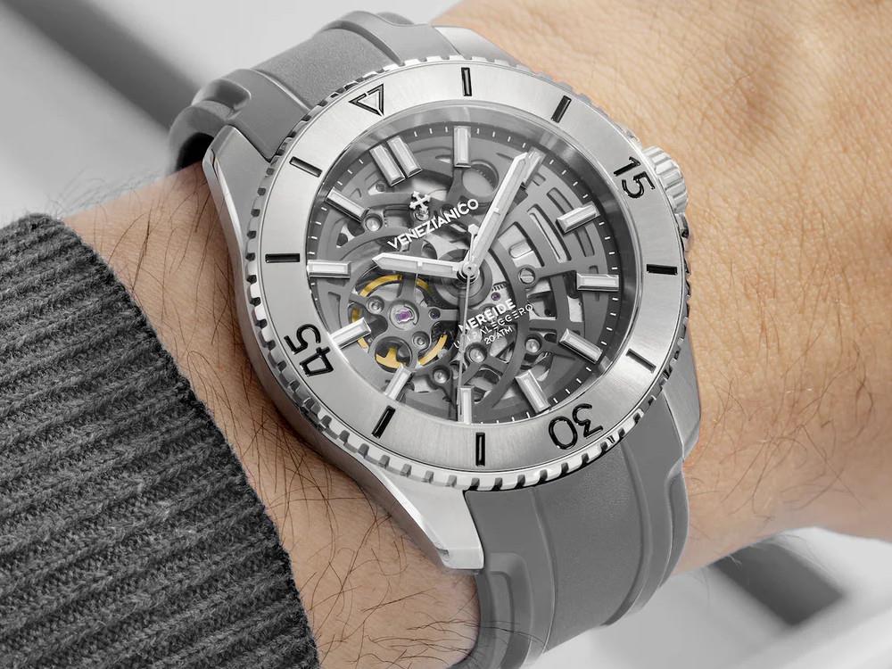 Venezianico Nereide Ultraleggero Automatik Uhr, 42 mm, Grau, 3921508