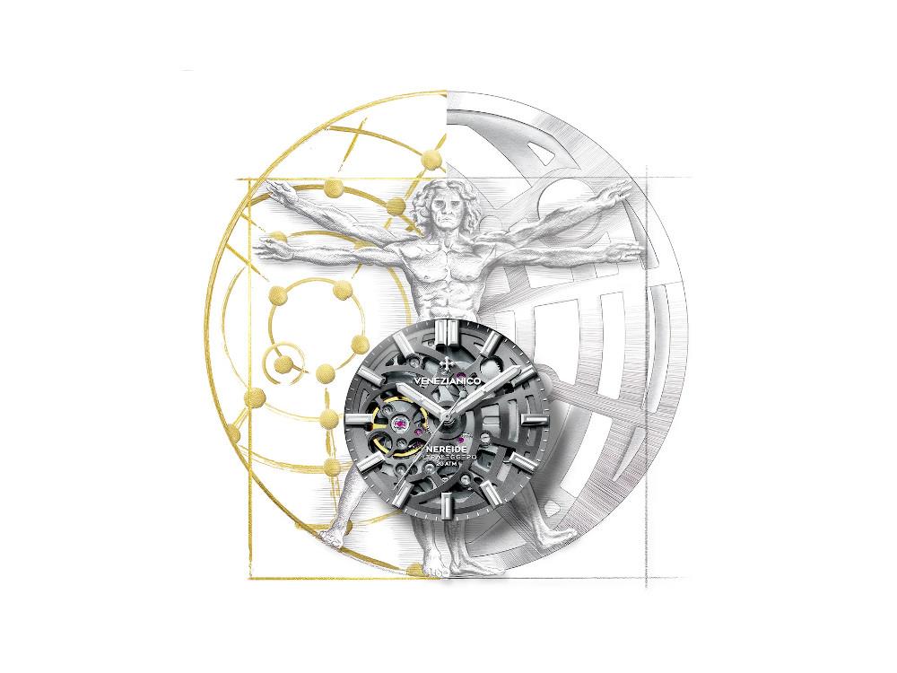 Venezianico Nereide Ultraleggero Automatik Uhr, 42 mm, Grau, 3921508