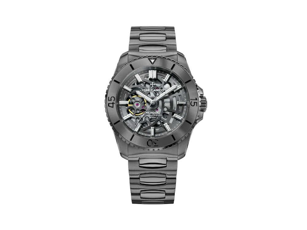 Venezianico Nereide Ultraleggero Automatik Uhr, PVD, 42 mm, Grau, 3921509C