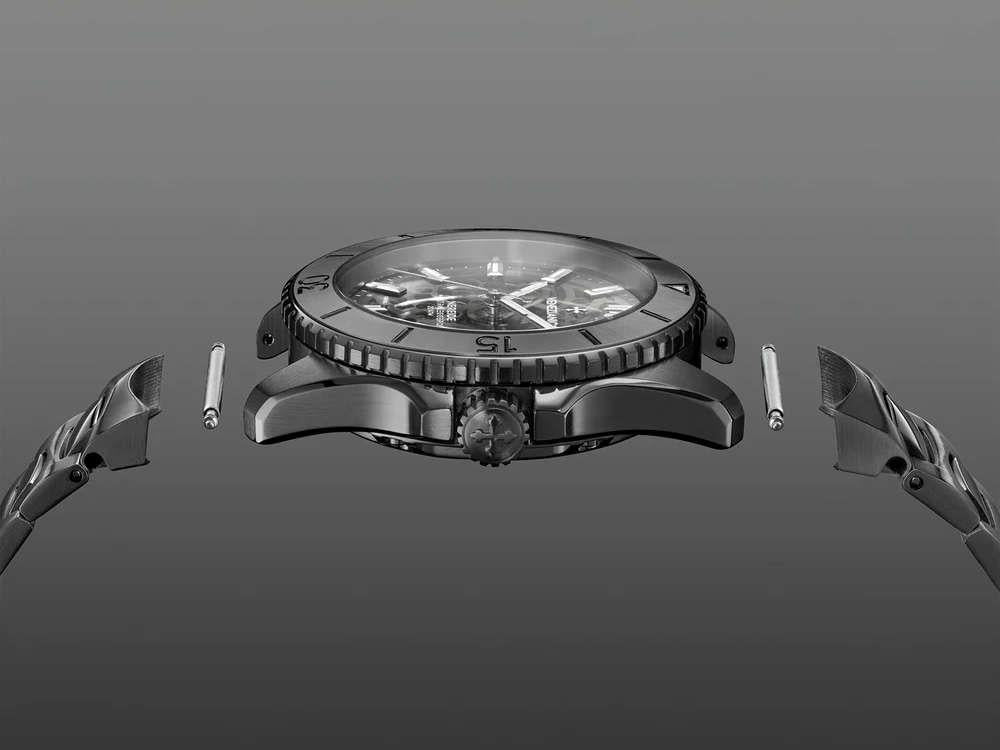 Venezianico Nereide Ultraleggero Automatik Uhr, PVD, 42 mm, Grau, 3921509C