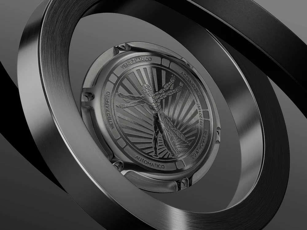 Venezianico Nereide Ultraleggero Automatik Uhr, PVD, 42 mm, Grau, 3921509C