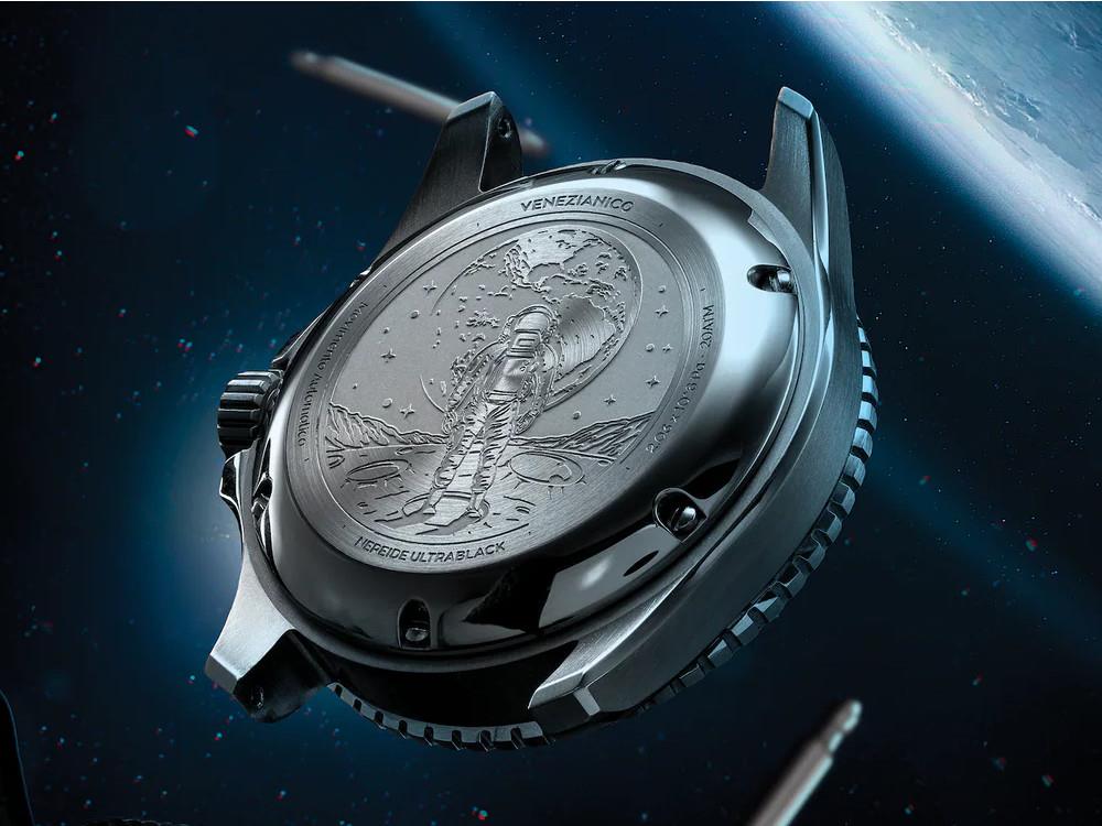 Venezianico Nereide Ultrablack Automatik Uhr 42 mm, Schwarz, 3921510