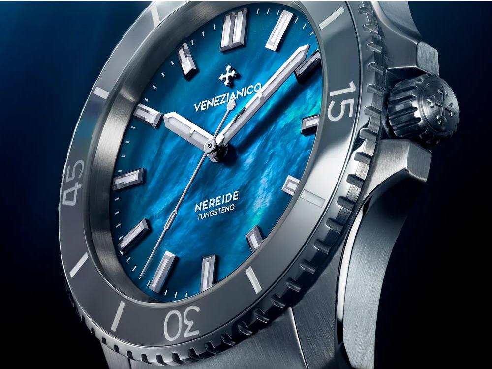 Venezianico Nereide Tungsteno Automatik Uhr 42 mm, Blau, 3921541C