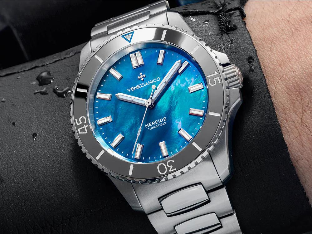 Venezianico Nereide Tungsteno Automatik Uhr 42 mm, Blau, 3921541C