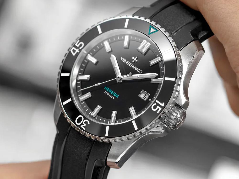 Venezianico Nereide Ceramica Automatik Uhr, 42 mm, Schwarz, 4521530