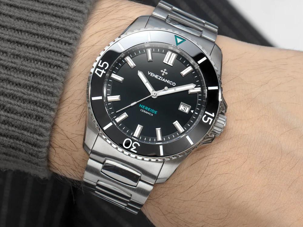 Venezianico Nereide Ceramica Automatik Uhr, 42 mm, Schwarz, 4521530C