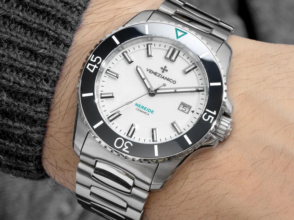 Venezianico Nereide Ceramica Automatik Uhr, 42 mm, Weiss, 4521531C