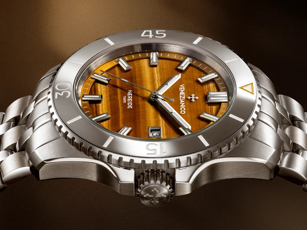 Venezianico Nereide Tigris  Automatik Uhr, 42 mm, Braun, 4521543S