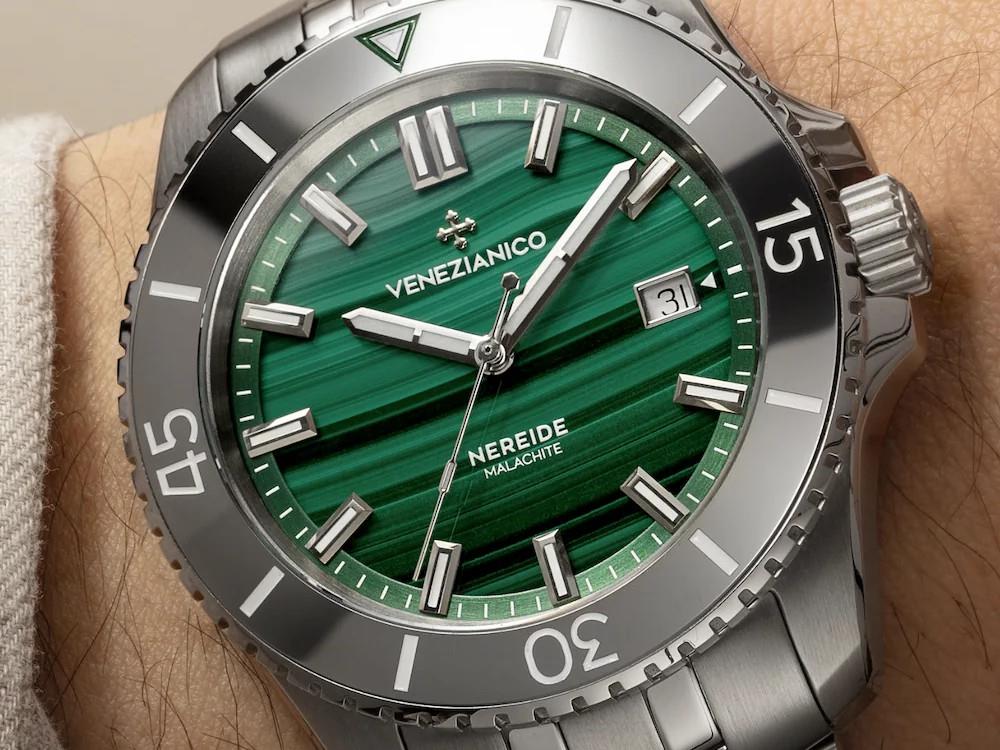 Venezianico Nereide Malaquita Automatik Uhr, 42 mm, Grün, 4521544S