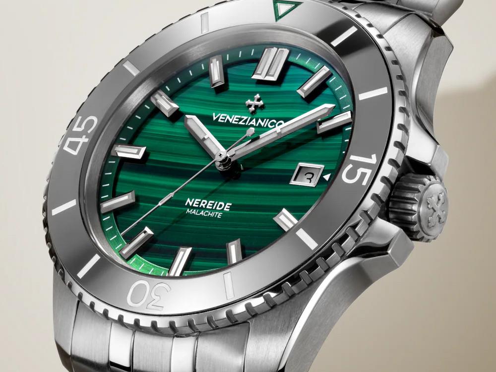 Venezianico Nereide Malaquita Automatik Uhr, 42 mm, Grün, 4521544S