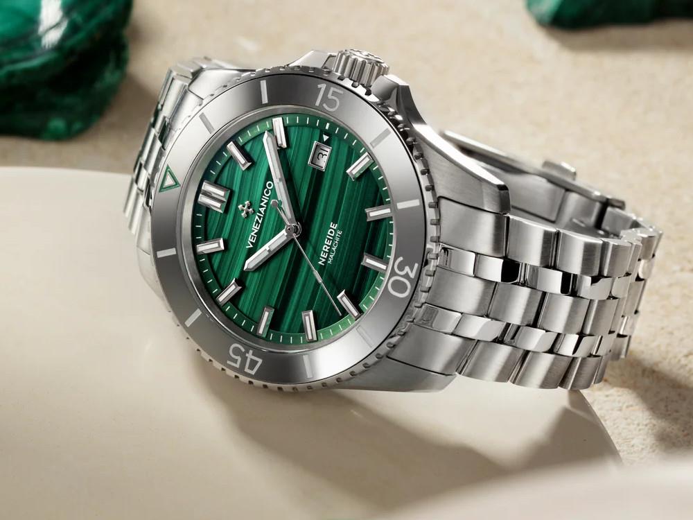 Venezianico Nereide Malaquita Automatik Uhr, 42 mm, Grün, 4521544S