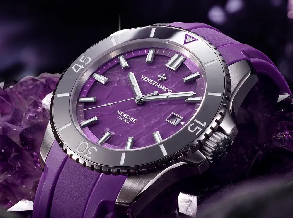 Venezianico Nereide Ametista Automatik Uhr, 42 mm, Violett, 4521545