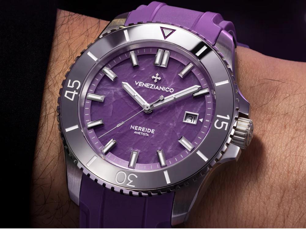 Venezianico Nereide Ametista Automatik Uhr, 42 mm, Violett, 4521545