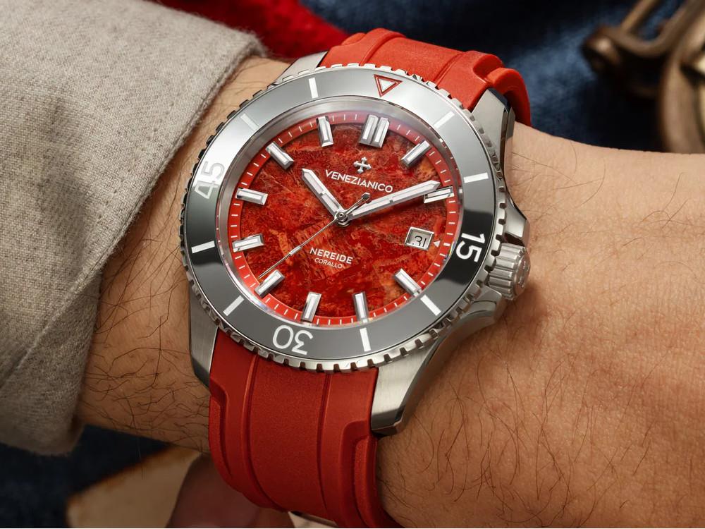 Venezianico Nereide Corallo Automatik Uhr, 42 mm, Rot, 4521546