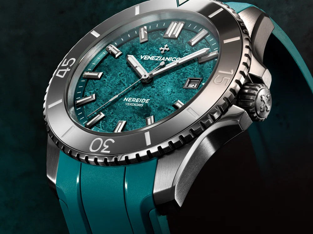 Venezianico Nereide Verdigris Automatik Uhr, 42 mm, Türkis, 4521549