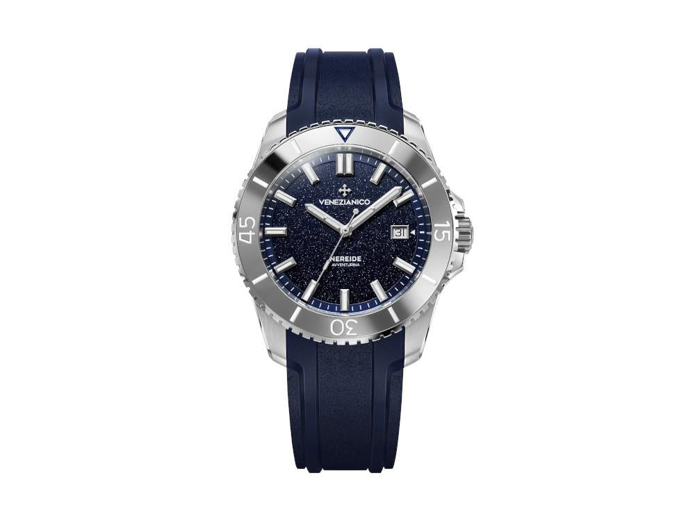Venezianico Nereide Avventurina Automatik Uhr, 42 mm, Blau, 4521550
