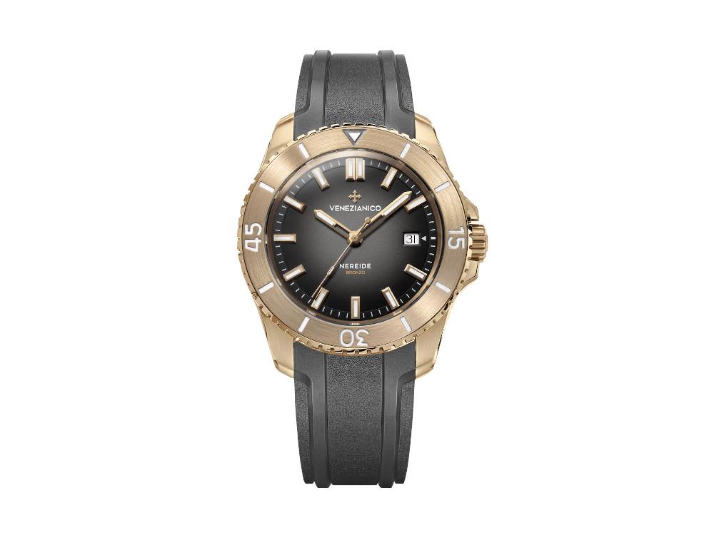 Venezianico Nereide Bronzo Automatik Uhr, 42 mm, Schwarz, 4521555