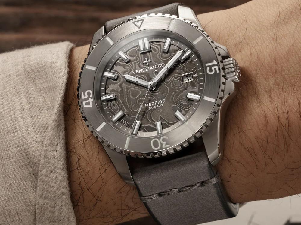 Venezianico Nereide Damasco Automatik Uhr, 42 mm, Grau, 4521565