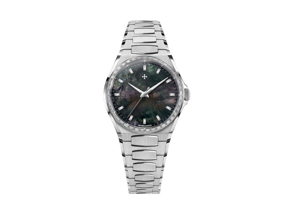 Venezianico Arsenale Moissanite Automatik Uhr, 37 mm, Schwarz, 6121514C