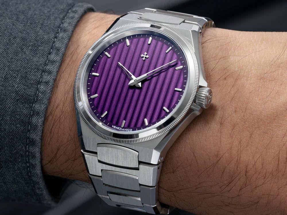 Venezianico Arsenale Automatik Uhr, 40 mm, violett, 6221501C