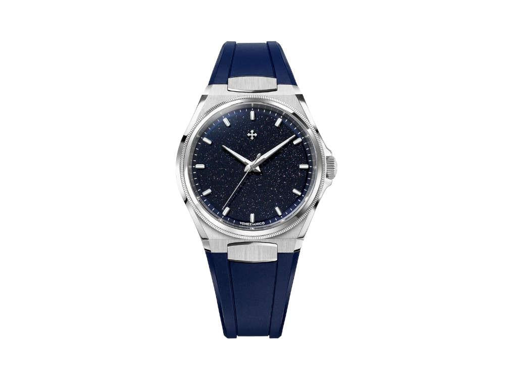 Venezianico Arsenale Avventurina Automatik Uhr, 40 mm, Blau, 6221550