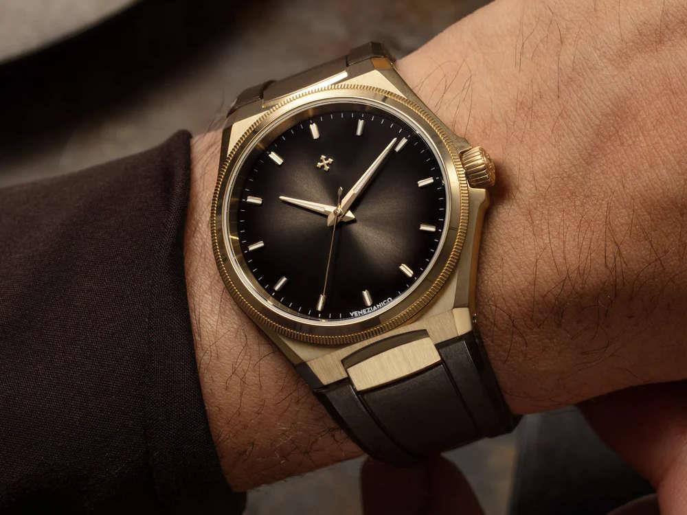 Venezianico Arsenale Bronzo Automatik Uhr, 40 mm, Braun, 6221555