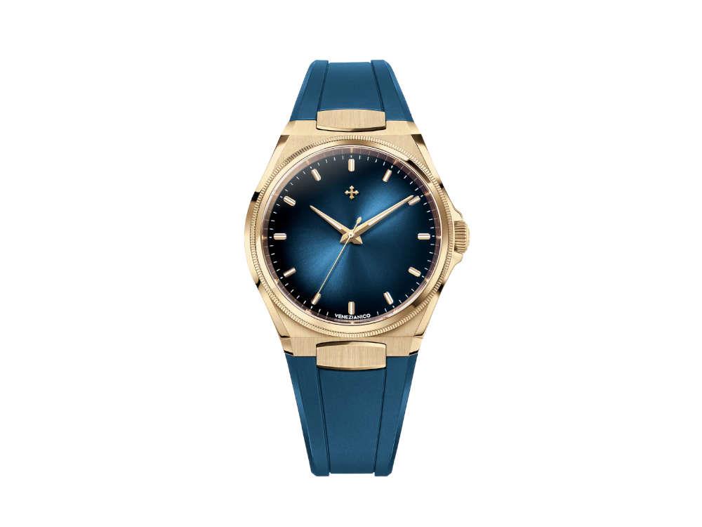 Venezianico Arsenale Bronzo Automatik Uhr, Bronze, 40 mm, Blau, 6221556