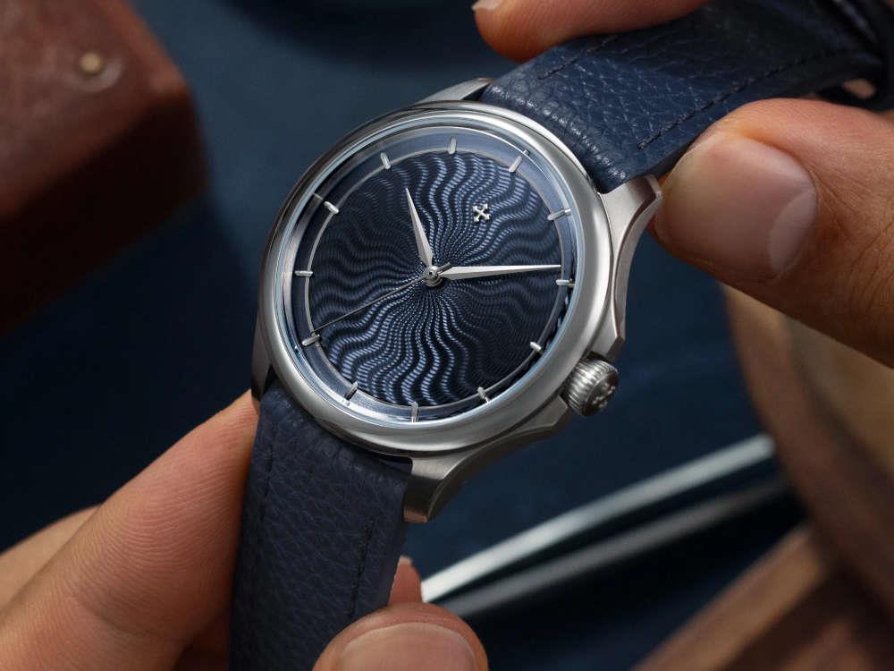 Venezianico Redentore Levius Automatik Uhr, 38 mm, Blau, Limitierte Edition
