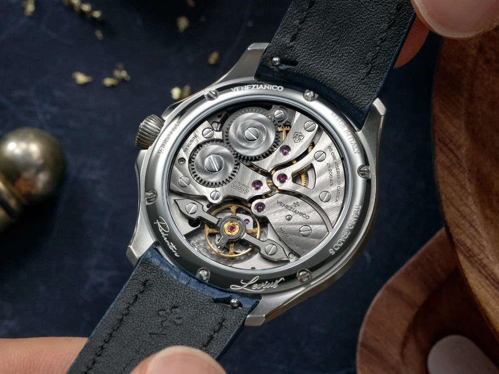 Venezianico Redentore Levius Automatik Uhr, 38 mm, Blau, Limitierte Edition