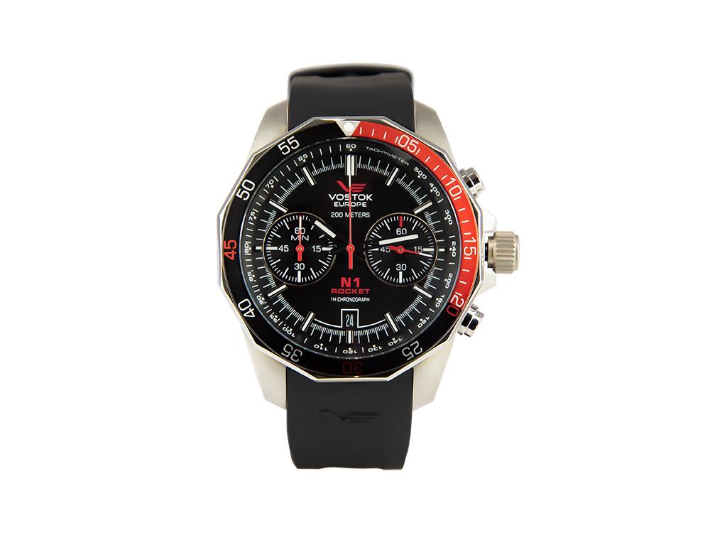 Vostok Europe Rocket N-1 Quartz Uhr, Schwarz, 46 mm, 6S21-2255295-R-BK