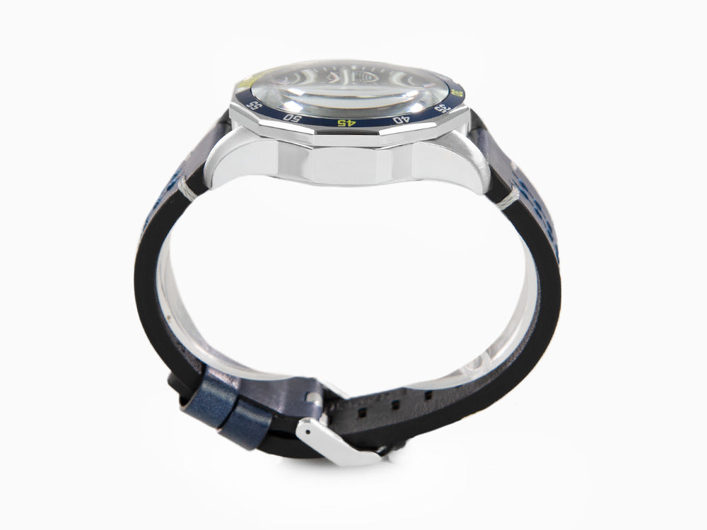 Vostok Europe Rocket N-1 Quartz Uhr, Blau, 46 mm, Chronograph, 6S21-225A708