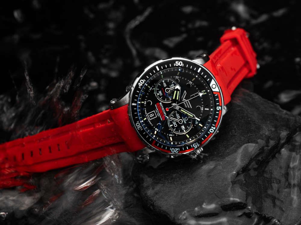 Vostok Europe Batiscafos Quartz Uhr, Schwarz, 49.7 mm, 6S21-511A771-L-BK