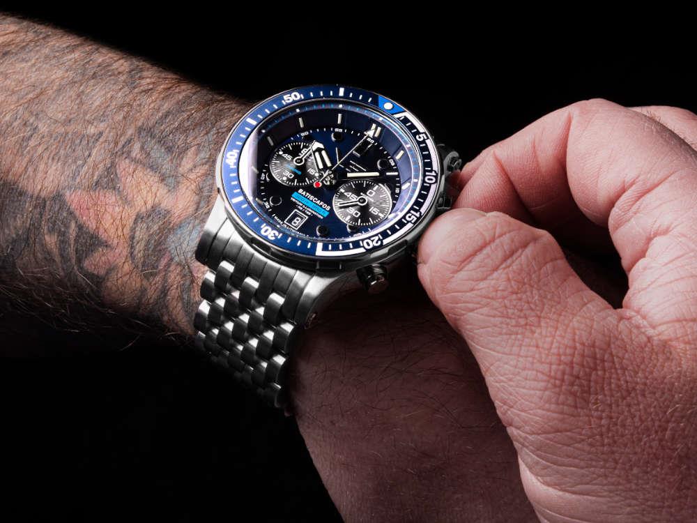 Vostok Europe Batiscafos Quartz Uhr, Blau, 49.7 mm, 6S21-511A772-L-BL