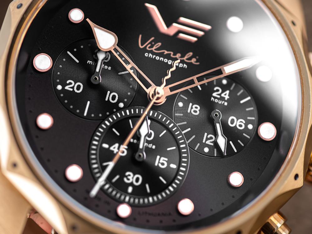 Vostok Europe Vilnelė Quartz Uhr, Schwarz, 39 mm,  JS20-125B751-L-BK