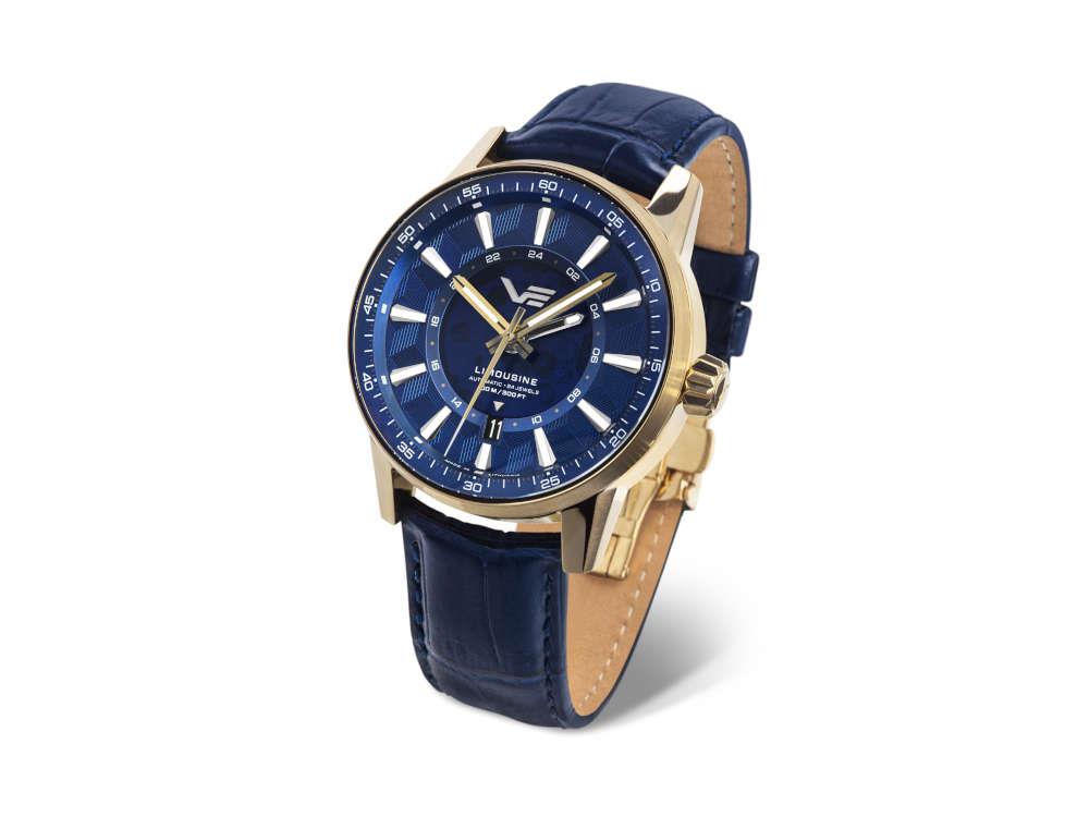 Vostok Europe Limousine GMT Automatik Uhr, Limitierte Edition, NH34-561B786