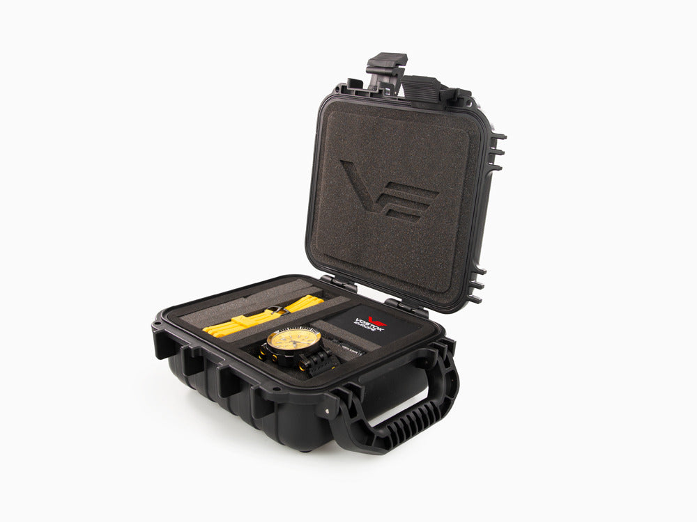 Vostok Europe Energia II GMT Automatik Uhr, PVD, Gelb, Limit Ed, NH34-575C719