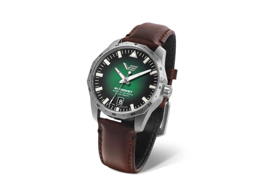 Vostok Europe Rocket N1 Compact Automatik Uhr, Grün, 39 mm, NH35-125A749-L-BR