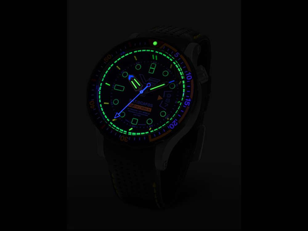 Vostok Europe Batiscafos Automatik Uhr, Schwarz, 49.7 mm, NH35-511E767-L-BK