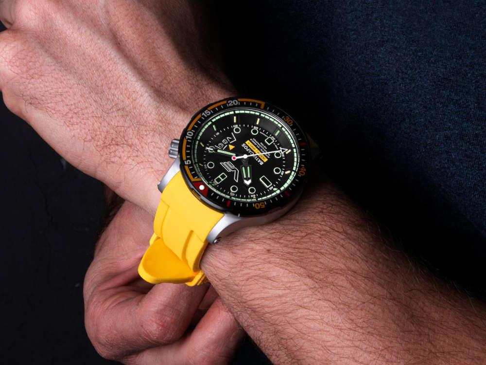 Vostok Europe Batiscafos Automatik Uhr, Schwarz, 49.7 mm, NH35-511E767-L-BK